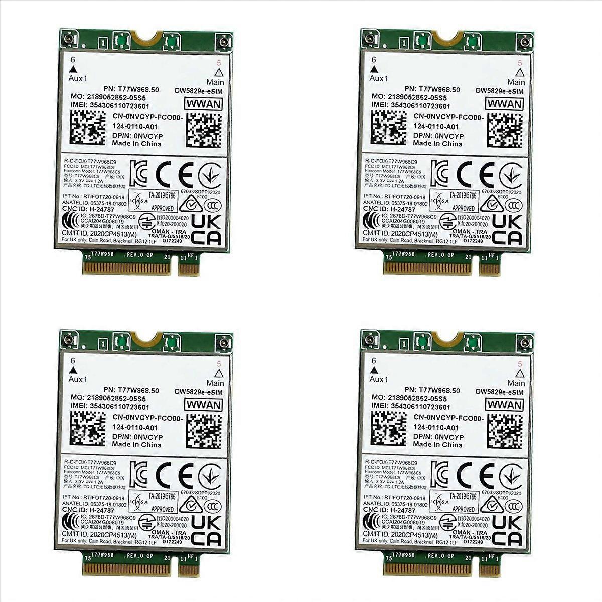 4X T77W968.50 DW5829e-ESIM M.2 4G Modem Module Cat9 450Mbps TDD-LTE 4G Module for 7320 7330 7520 753