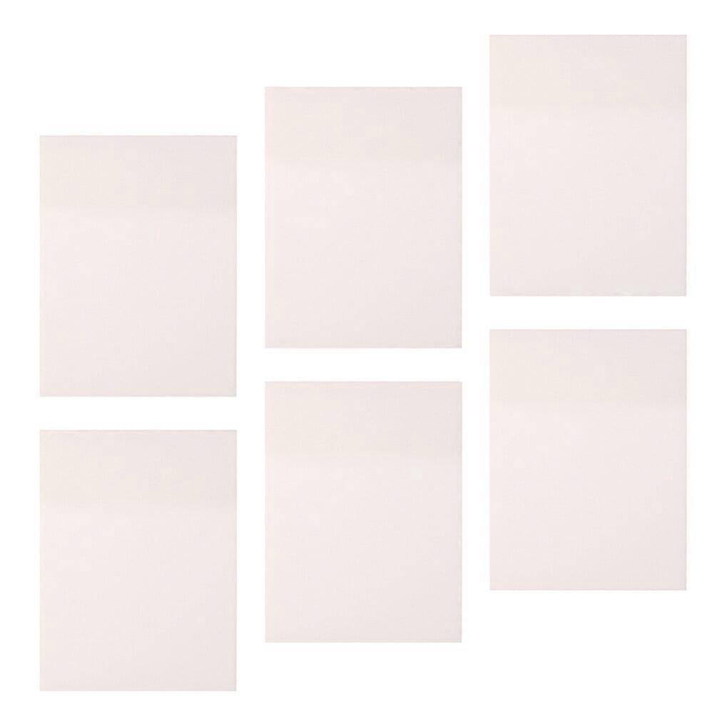 6 Pcs Mini Notepad Sticky Sticking Memo Pads Refills Self Transparent Small Student