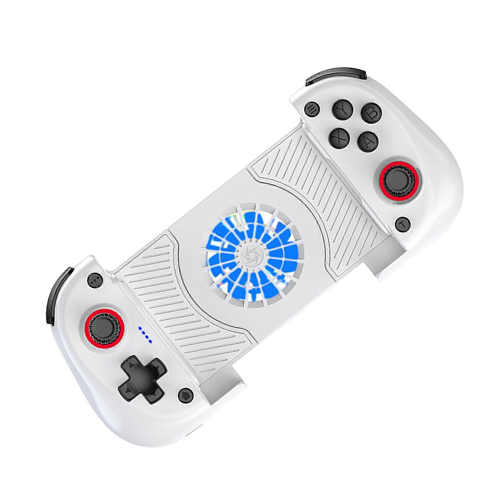 Precise Stretchable Wireless Gaming Controller with Extended Battery Lifes and Powerful Cooling for Immersive Experience  White
