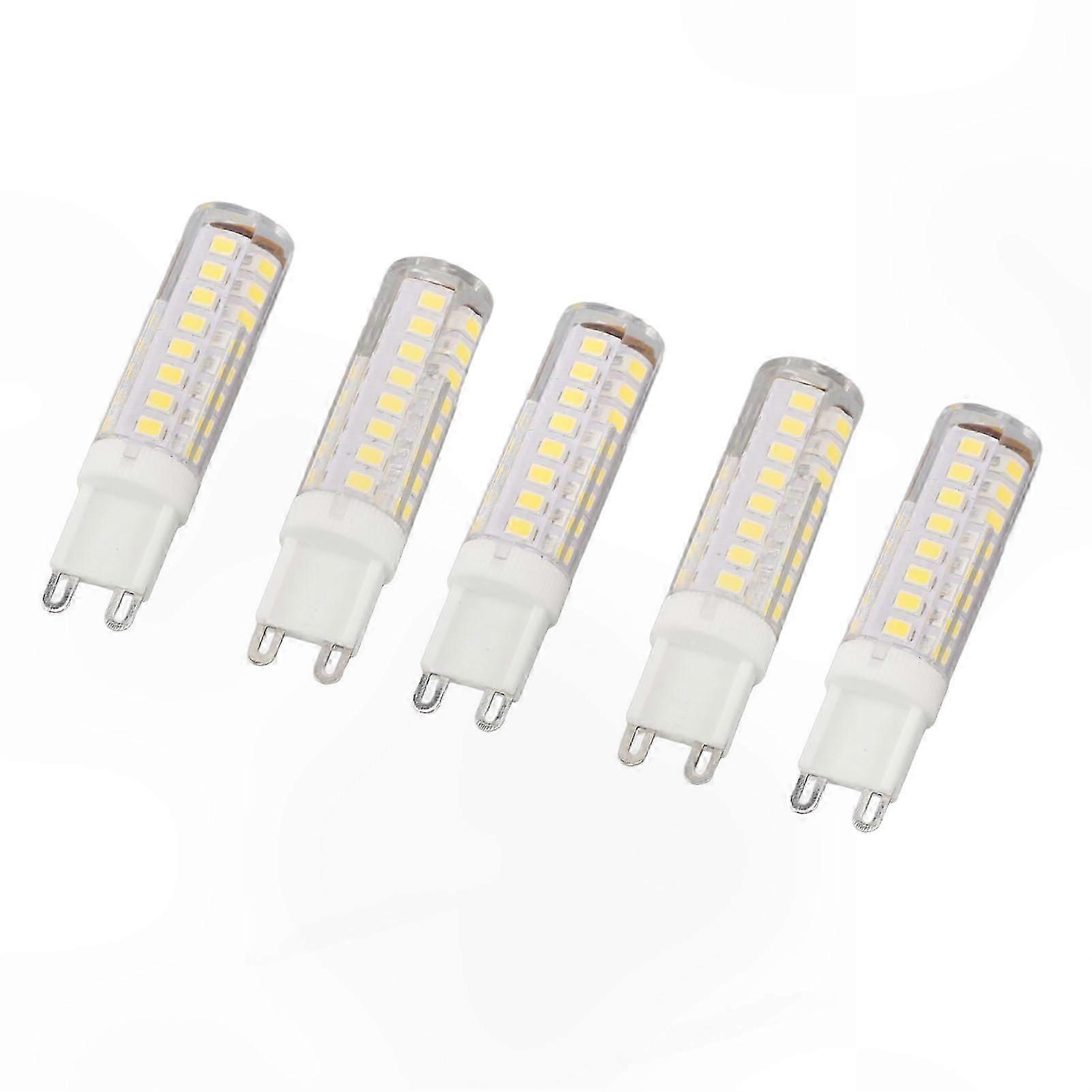 5-Pack 7W G9 LED Bulbs, Dimmable, High Brightness, Energy Efficient