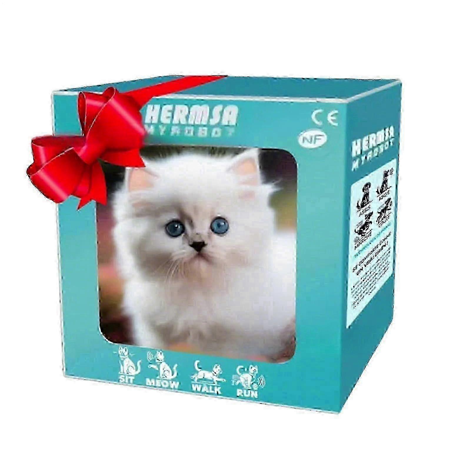 My realistic robotic cat, AI robotic cat, interactive fabric robotic animal toy, cute electronic pet