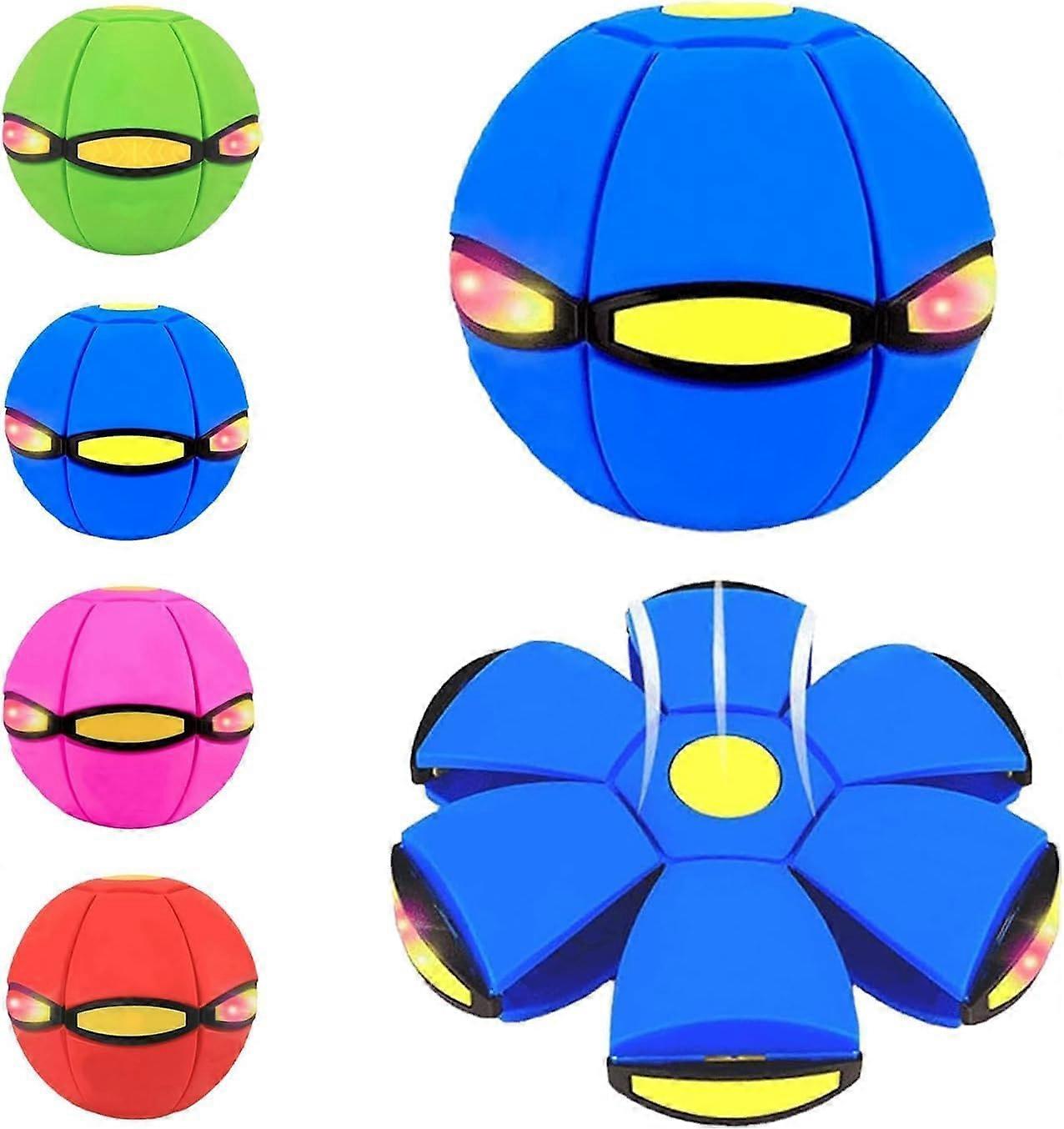 Magic Ball,Childrens Bouncing Ball Magic,Dual Form Freely Switchable, With 6 Light (Green)