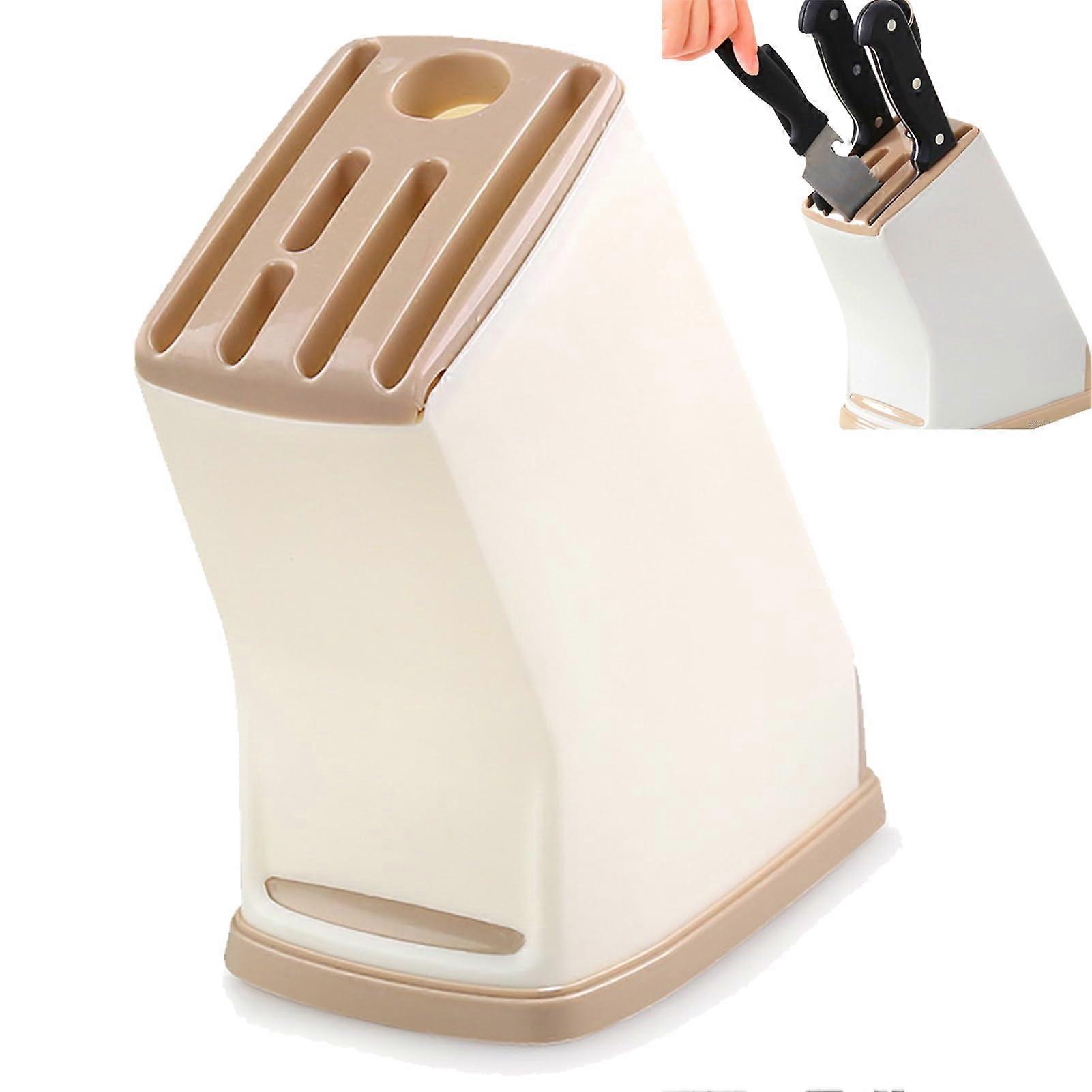 Knife Holder with BuiltIn Drainage, SpaceSaving Safe Knife Storage Organizer for Small Kitchens