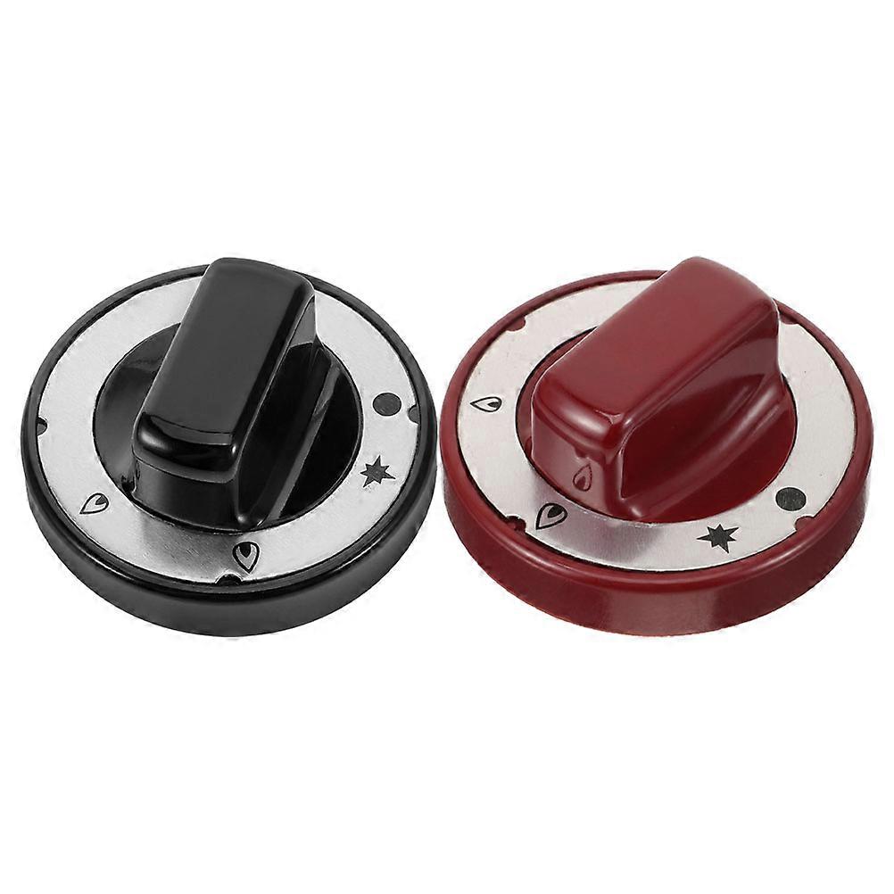 Gas Stove Control Knob Universal Range Knobs High Temperature Resistance For Professional Chefs Sleek and Minimalist Style 2Pcs