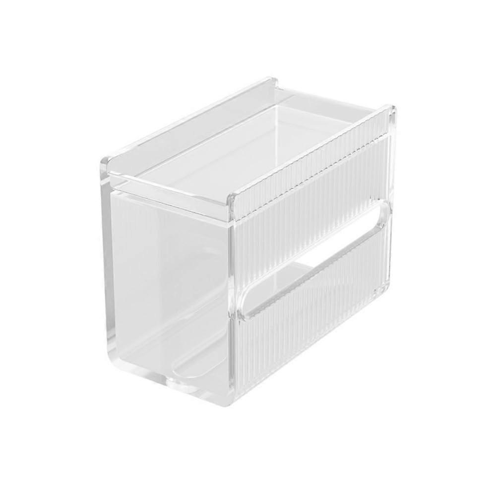 Wall Mounted Toilet Paper Holder with Shelf, SpaceSaving Bathroom Organizer for Tissue Rolls