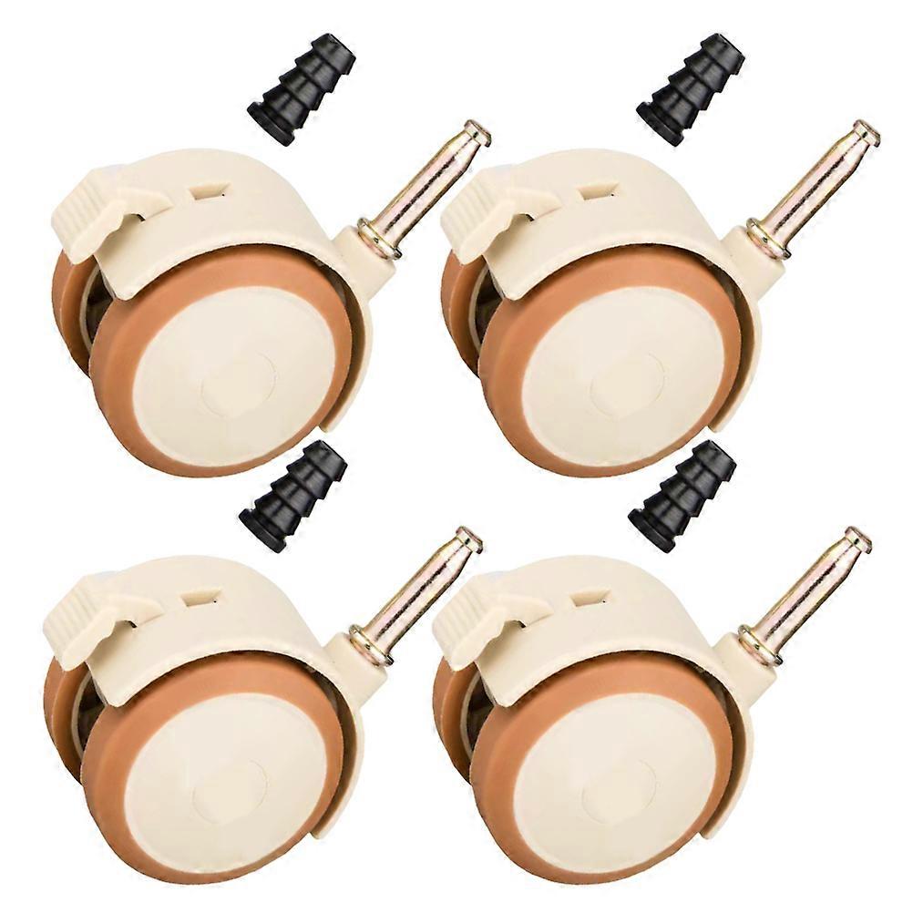 Silent Operation Casters Swivel Locking Mechanism Durable PU Construction Easy Installation For Cot 4Pcs