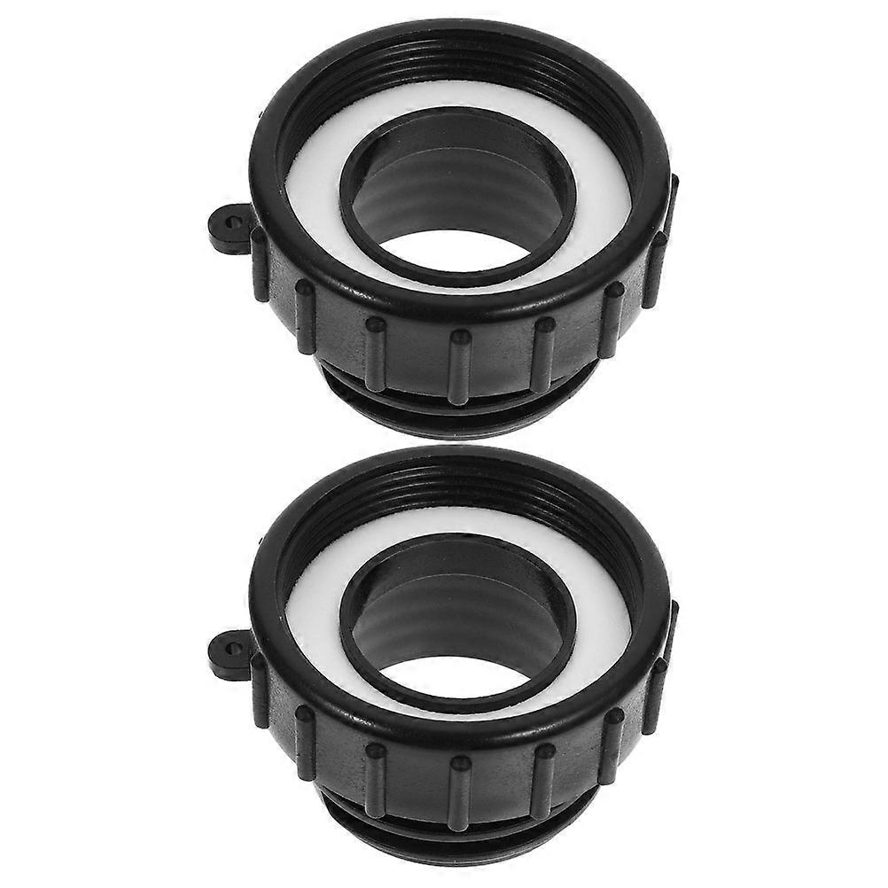 Ibc Tote Valve Hose Adapter for Garden Use 2Pcs Plastic Durable Fittings