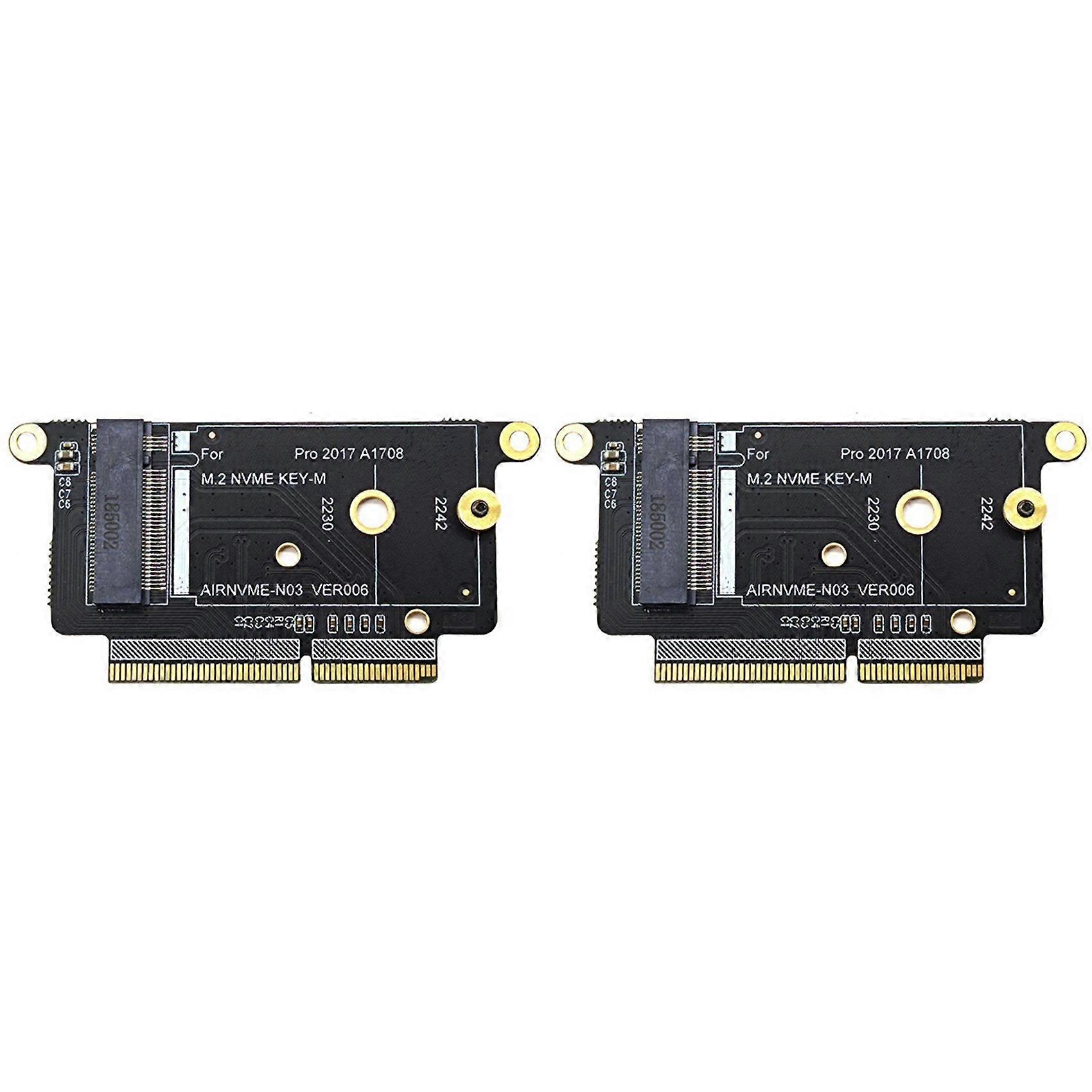 2X A1708 M.2 SSD Adapter NVMe PCI Express PCIE to NGFF M2 SSD Adapter Card for Macbook Pro Retina 13inch A1708 2016 2017