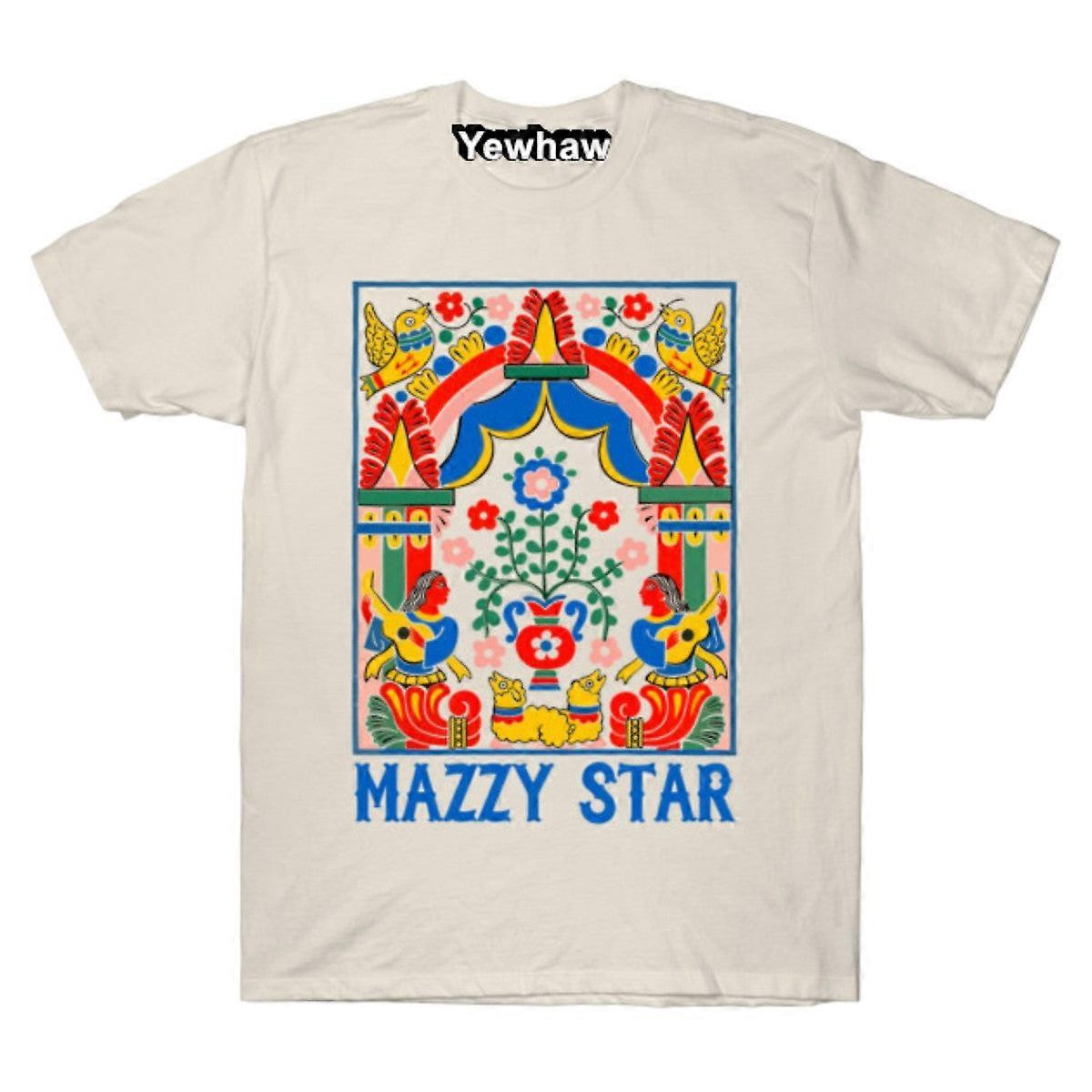 Camiseta com design psicodélico de fã do Mazzy Star