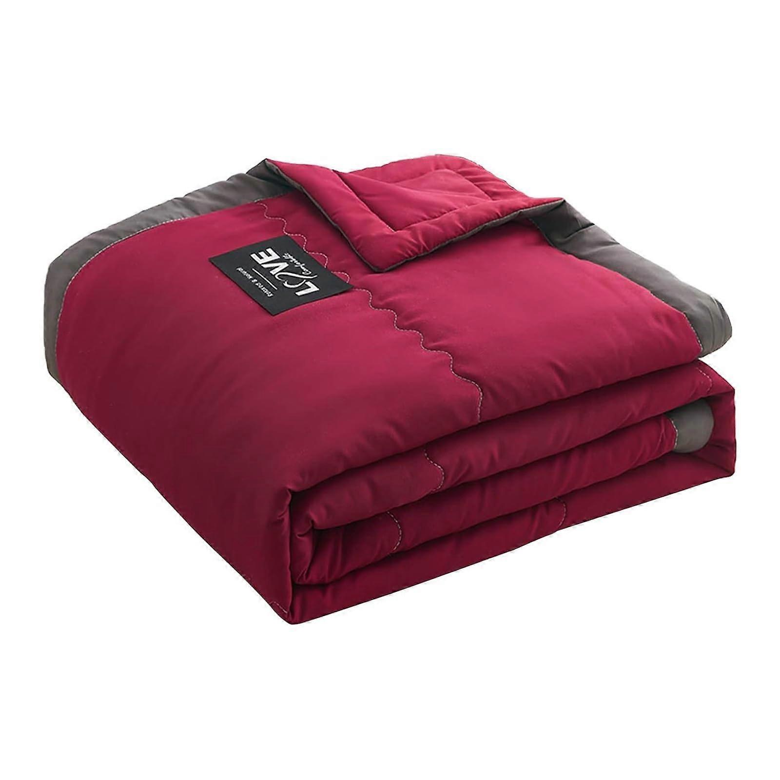Cooling Blanket for Night Sweats with Advanced Cooling Technology, DualSided AllSeason Use, 100x140cm Red