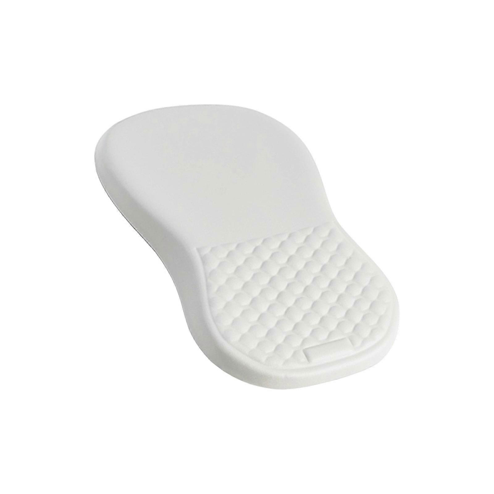 Office Mouse Pad for Wrist Pains Relief Memory Foam Cushion AntiSlip Surfaces Easy to Clean Various Environment Home Use  White