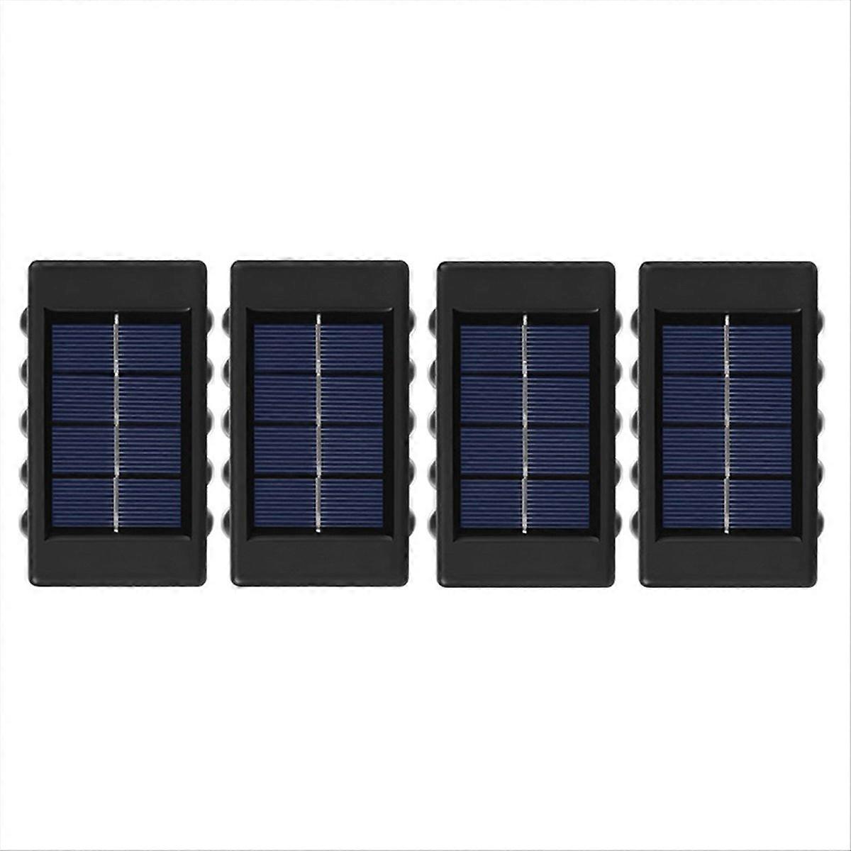 4PCS Solar Wall Lamp Outdoor Waterproof Solar Powered Light,A