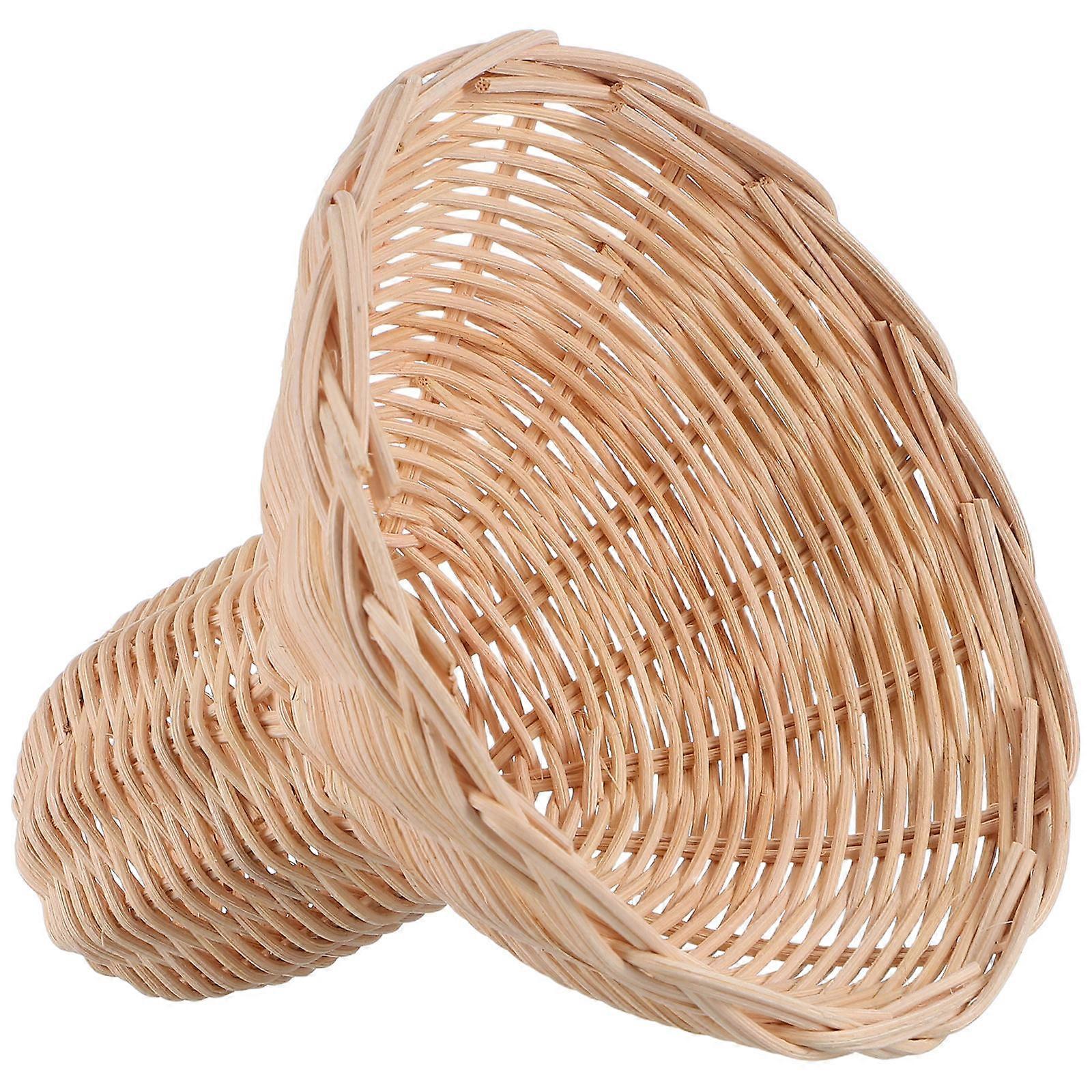 Khaki Rattan Lampshade for Table Lamp Handwoven Pendant Shade Replacement