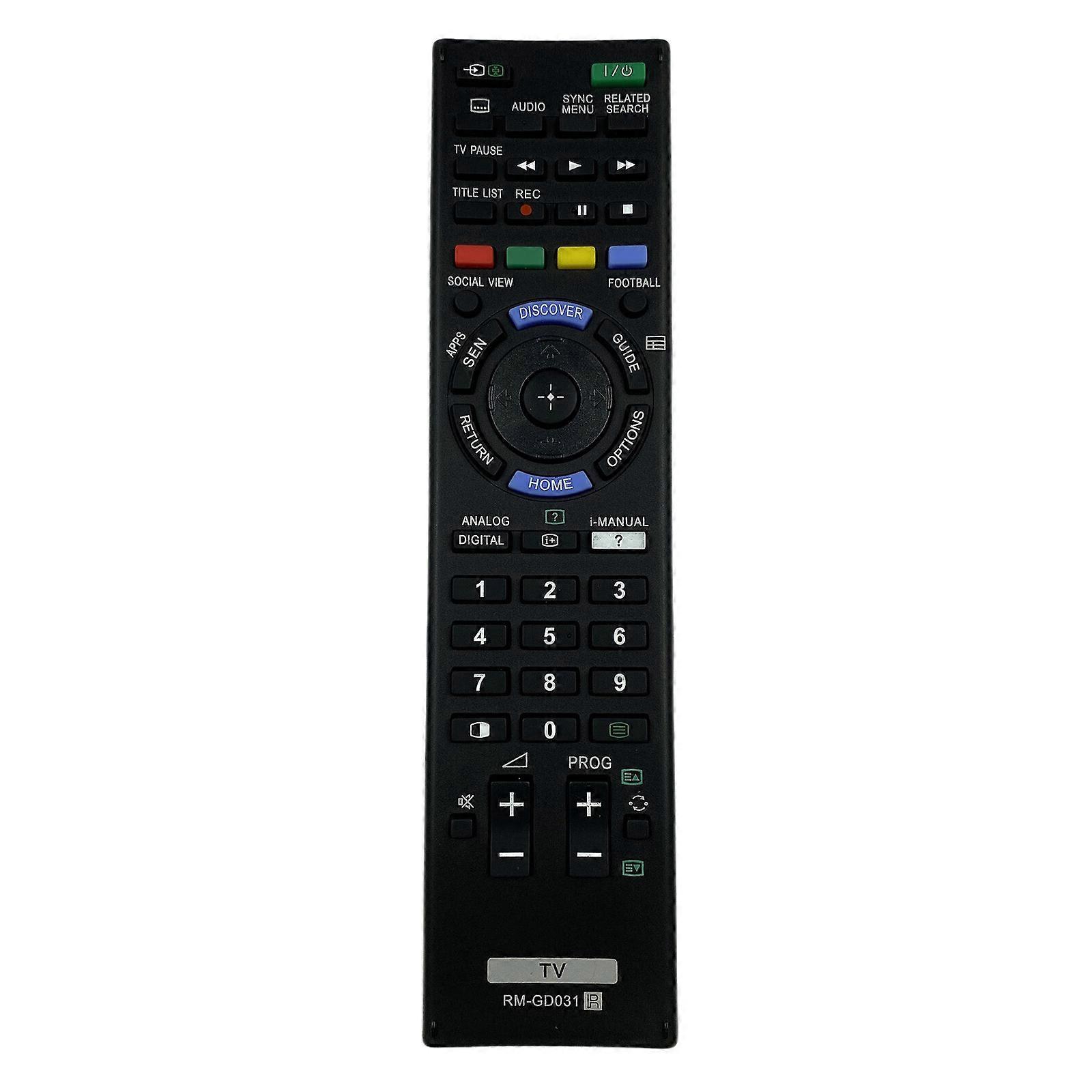 Remote Control RM-GD031 Easy to Use Remote Controller For Dedicated Television Models Quick Response Black Multicolor