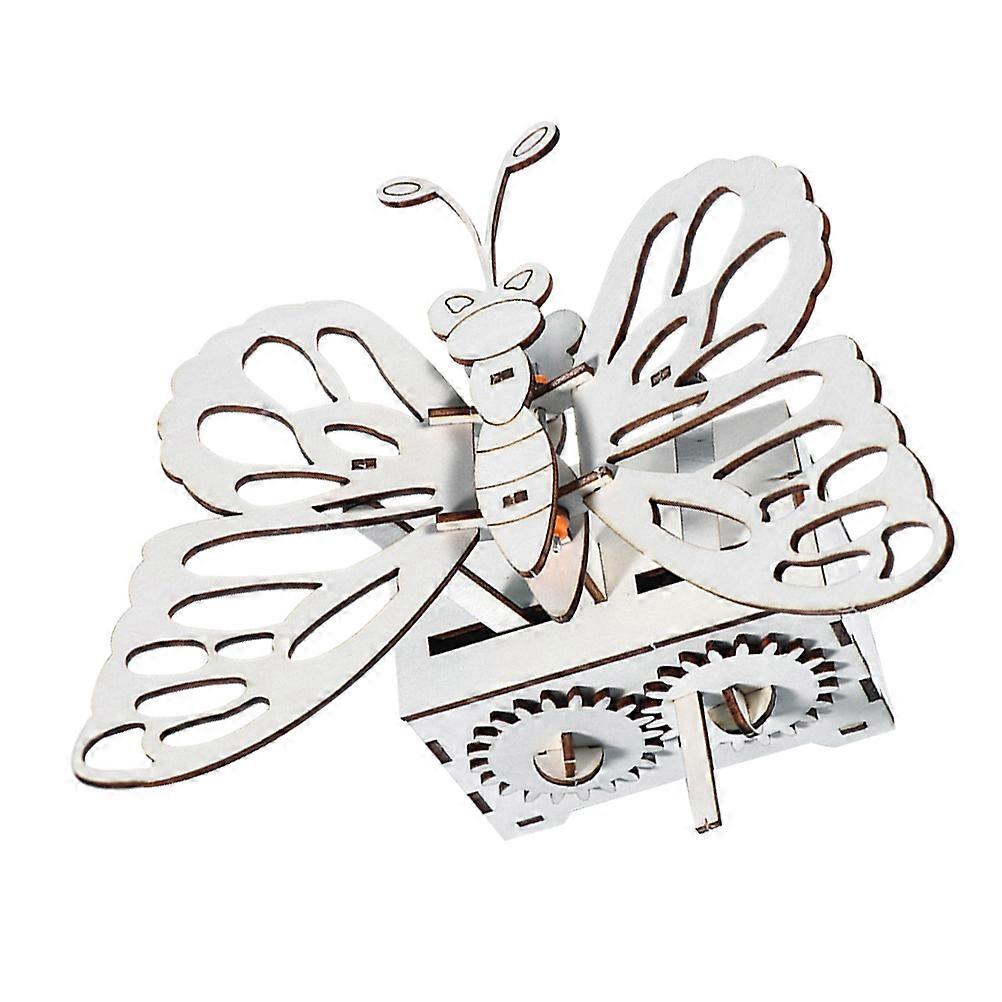 DIY Science Experiment Hand Cranked Butterfly Toy Set for Educational Use
