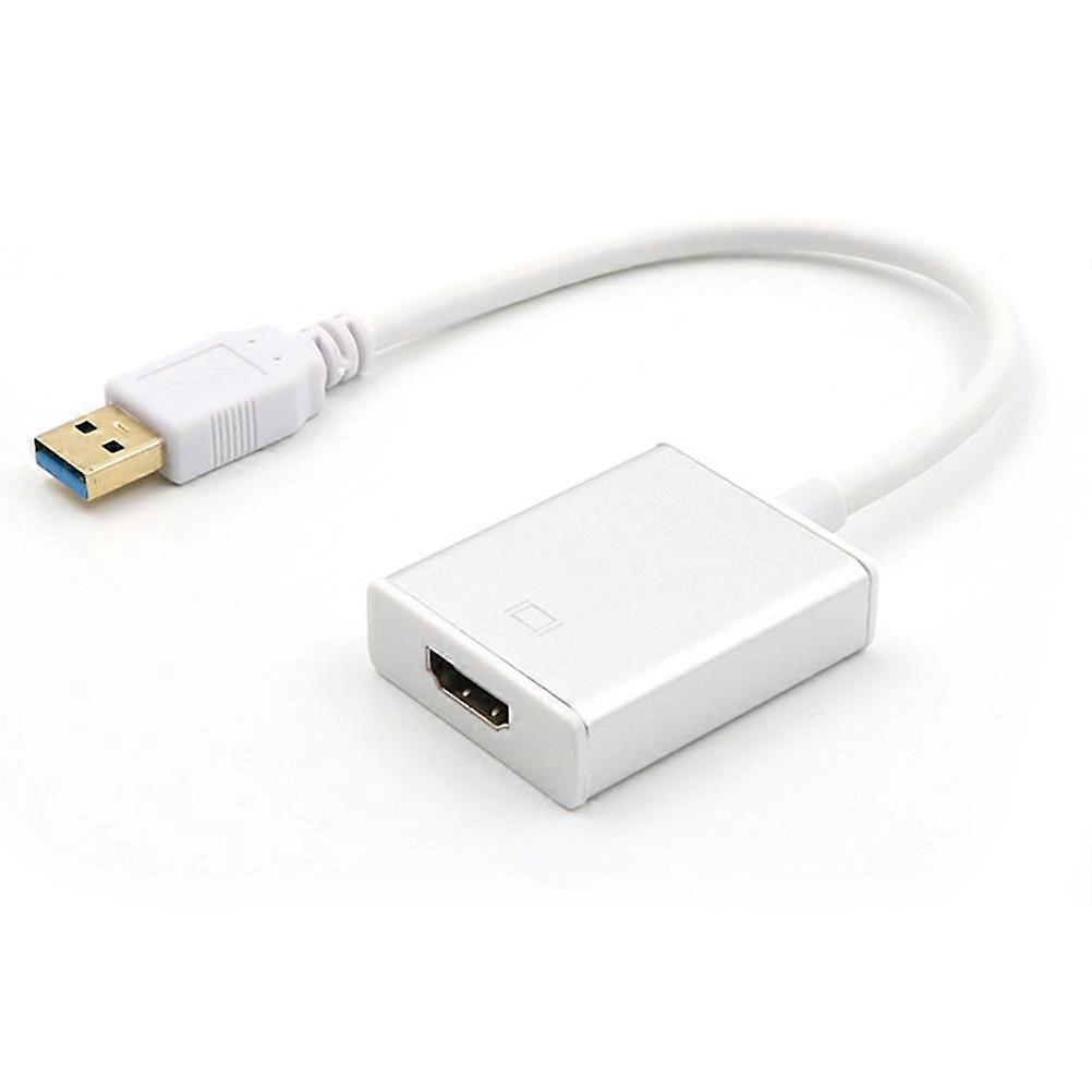 Adattatore per cavo USB 3.0 a video per trasmissione dati, colore argento
