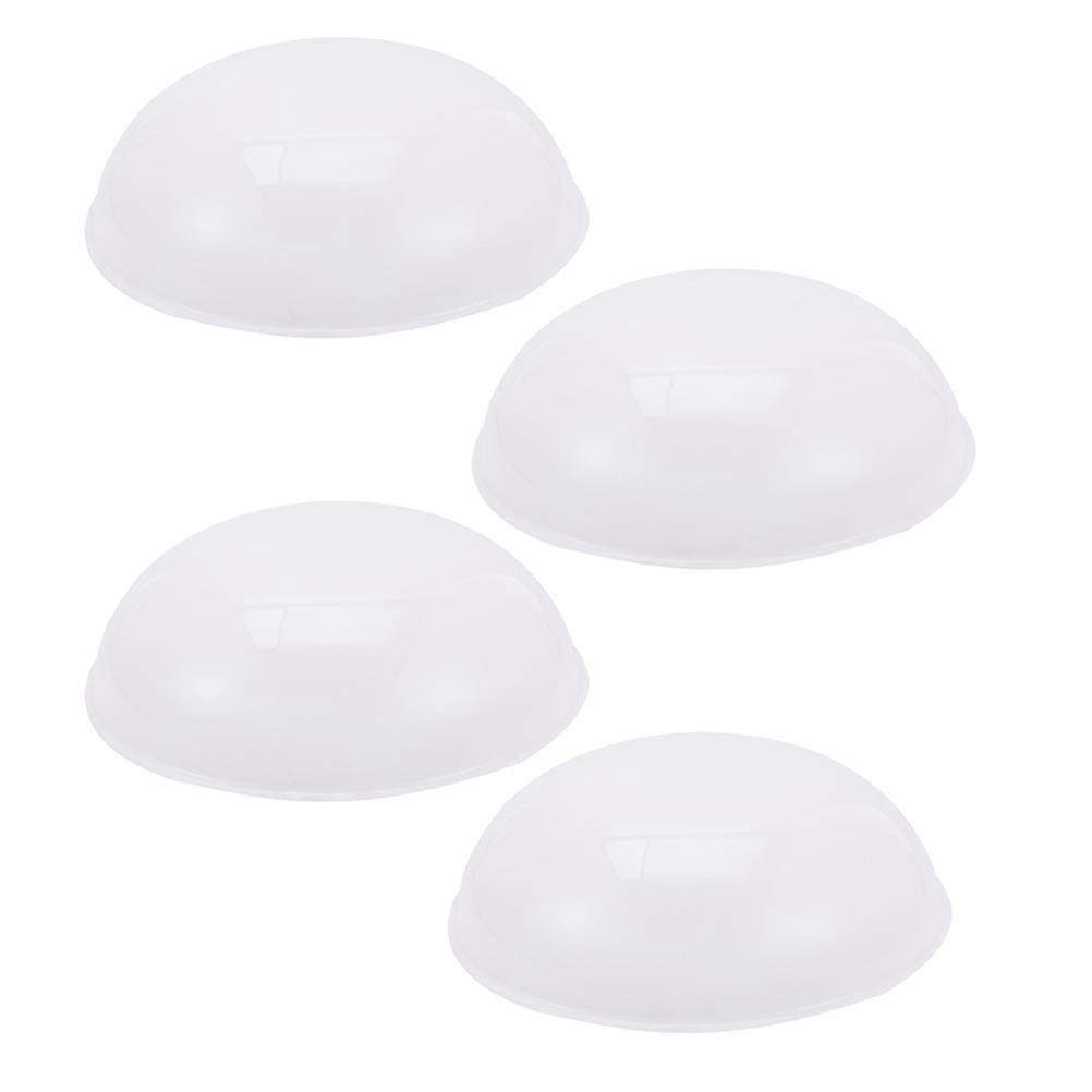 LED Ceiling Light Replacement Cover for Hallway 4Pcs White PVC Round Shade