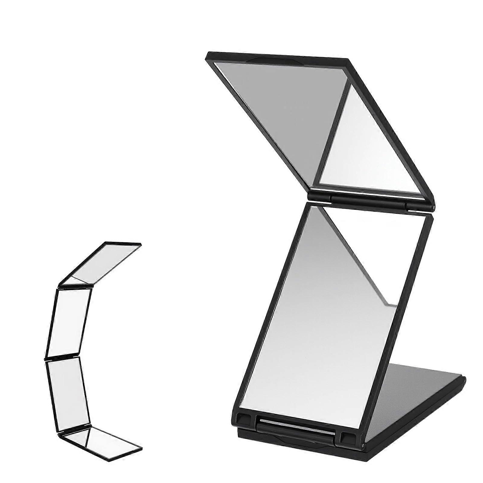 360 Degree Haircut Mirror with 4 Way Folding Design, 360° Adjustable View for Styling and Grooming