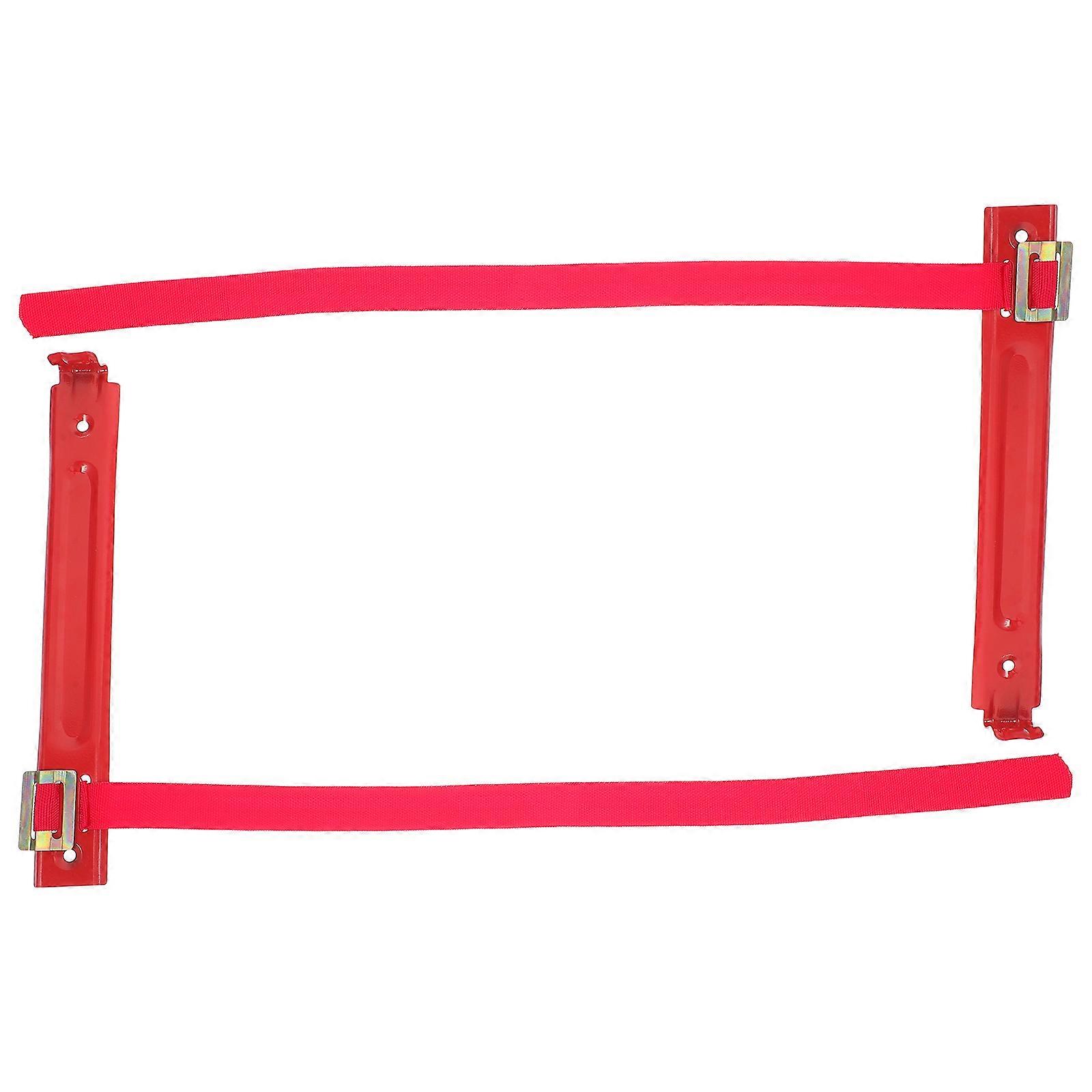 Heavy Duty Fire Extinguisher Mount Extinguisher Bracket for Hanging 2Pcs Red