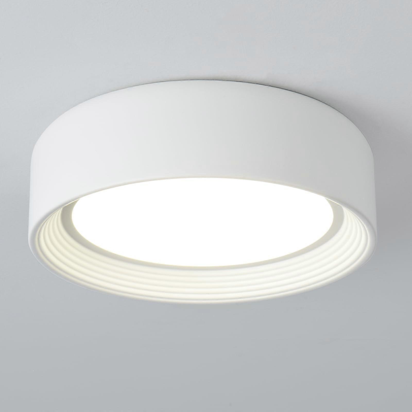 Dimmable LED Flush Mount Ceiling Light Fixture 24W 11.81 Inch Adjustable Color Temperature Modern Round Design for Kitchen Hallway Laundry Room