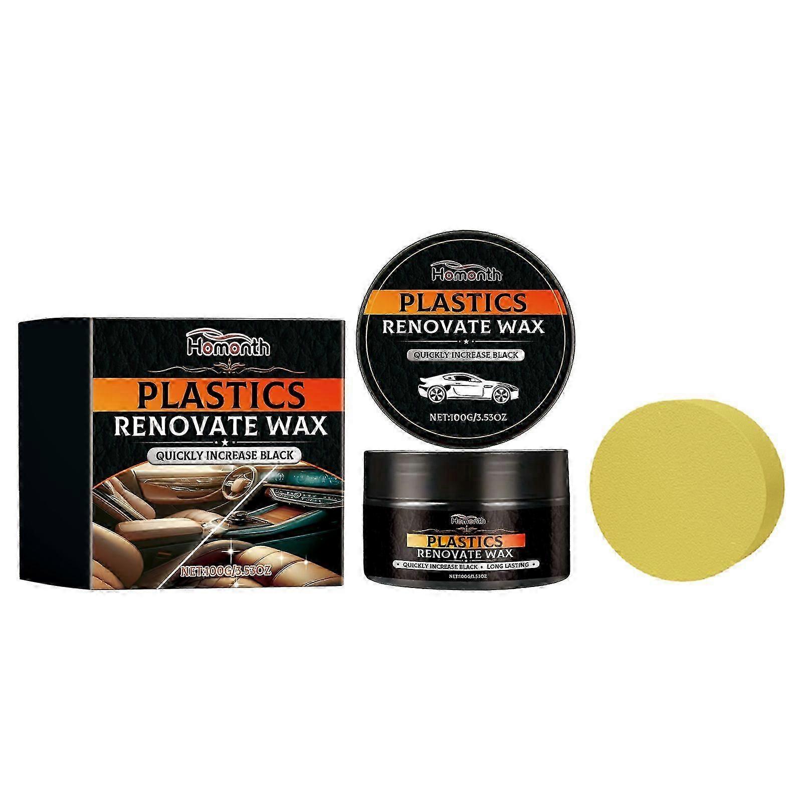 Revitalize Car Leather & Plastic with Easy-Use Reconditioning Cream  Scratch Repair & Shine