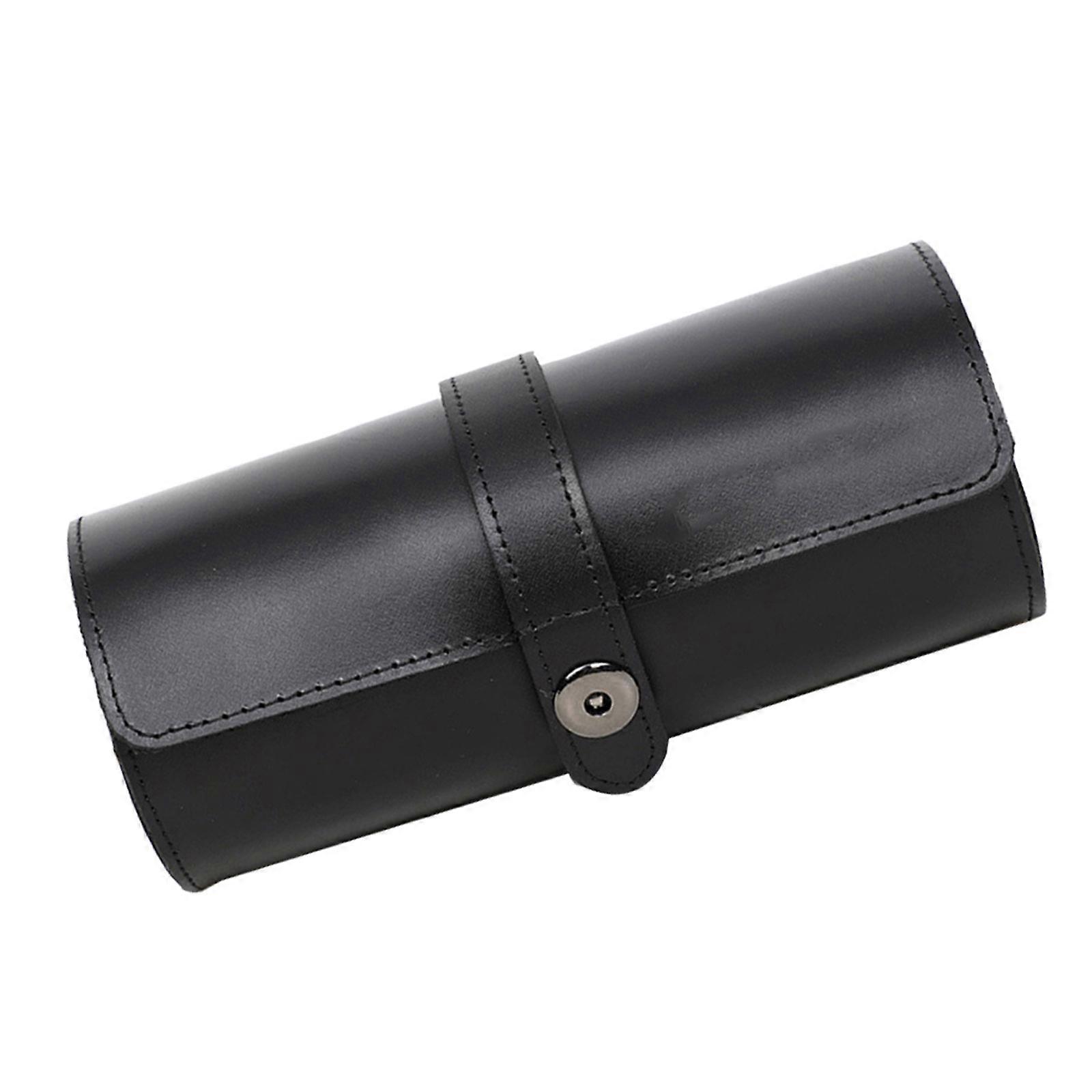 Genuine Watch Display Case for Storage Use 3 Slots Black Box