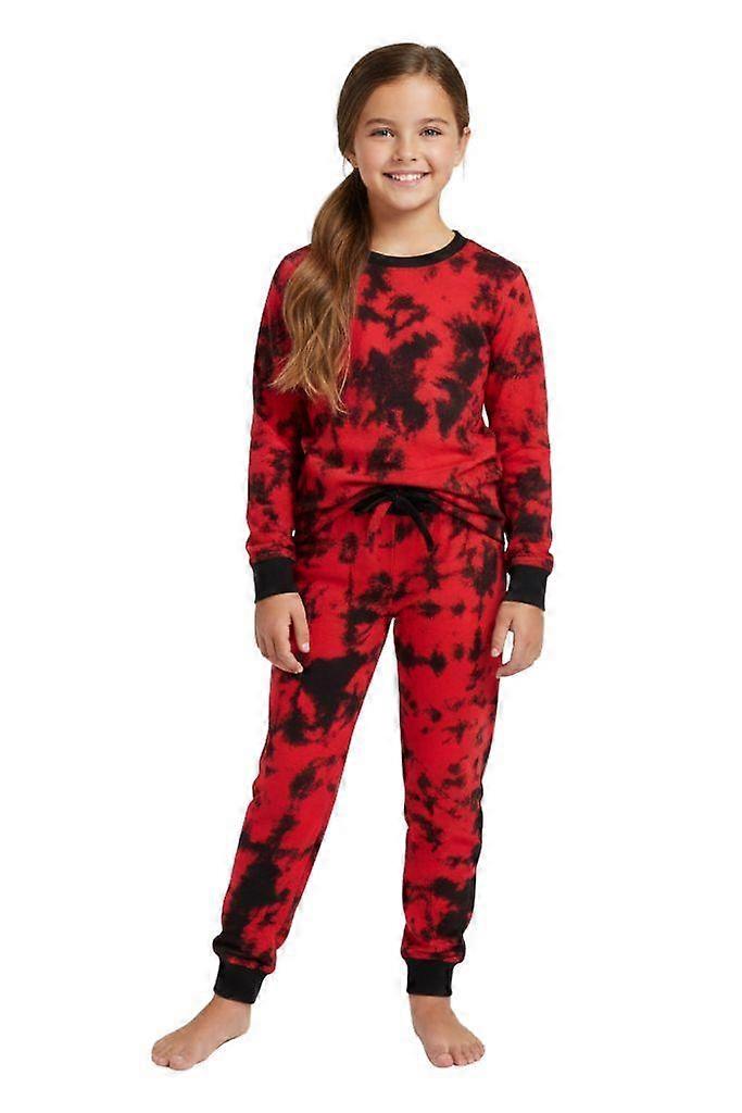 Unisexe Tie Dye Ensemble pyjama rouge