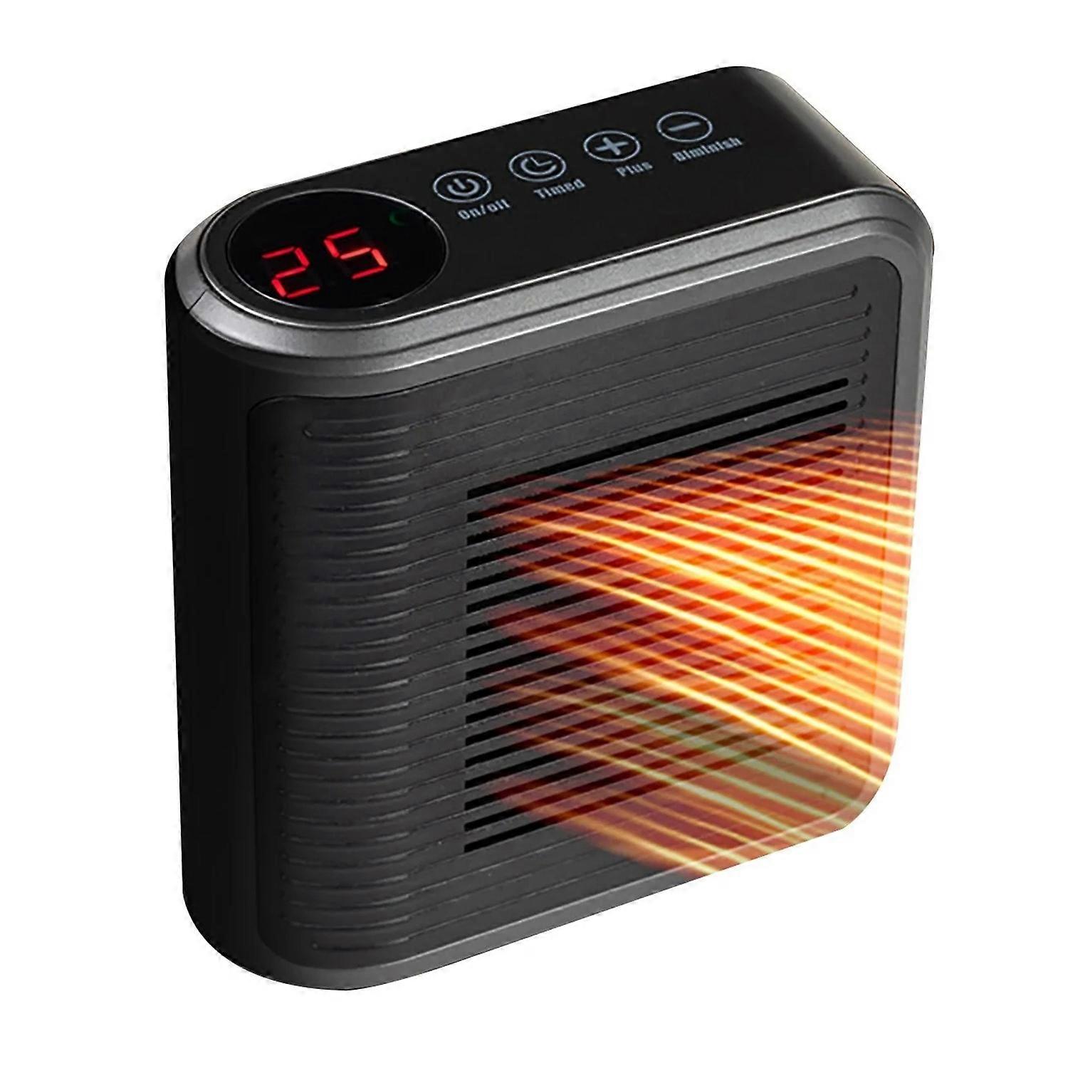 Mini Wall Mounted Space Heater Multifunctional Touch Control Timer Fan Heater for Indoor