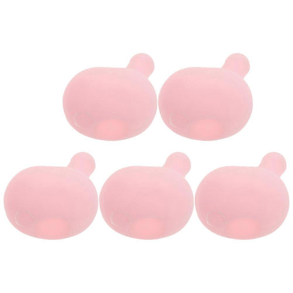 DIY Pink Silicone Bubble Insert Balls for Squeeze Toy Replacement 5Pcs