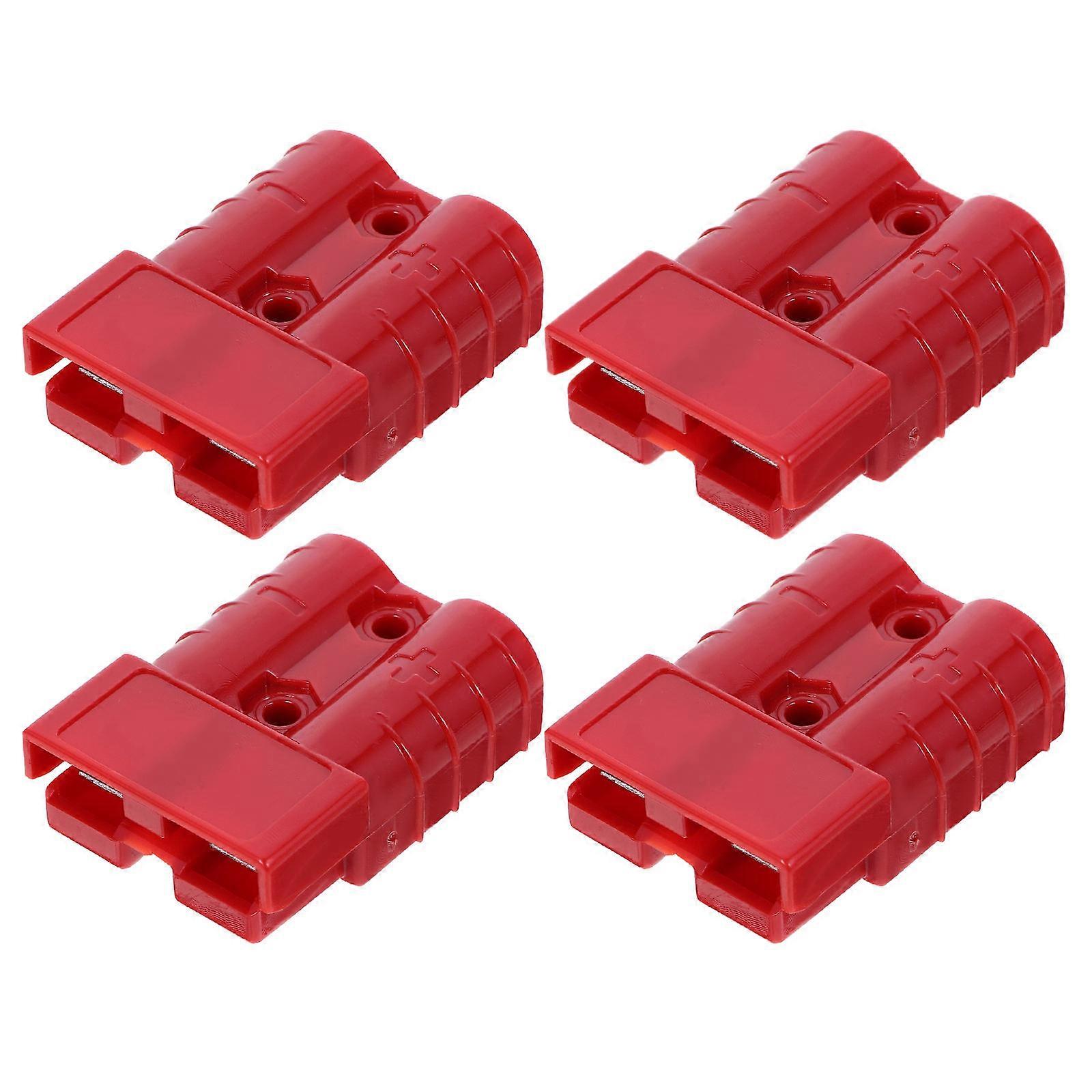 Battery Connector Power Connector for Circuit 4Pcs 50 Amp Red Plug