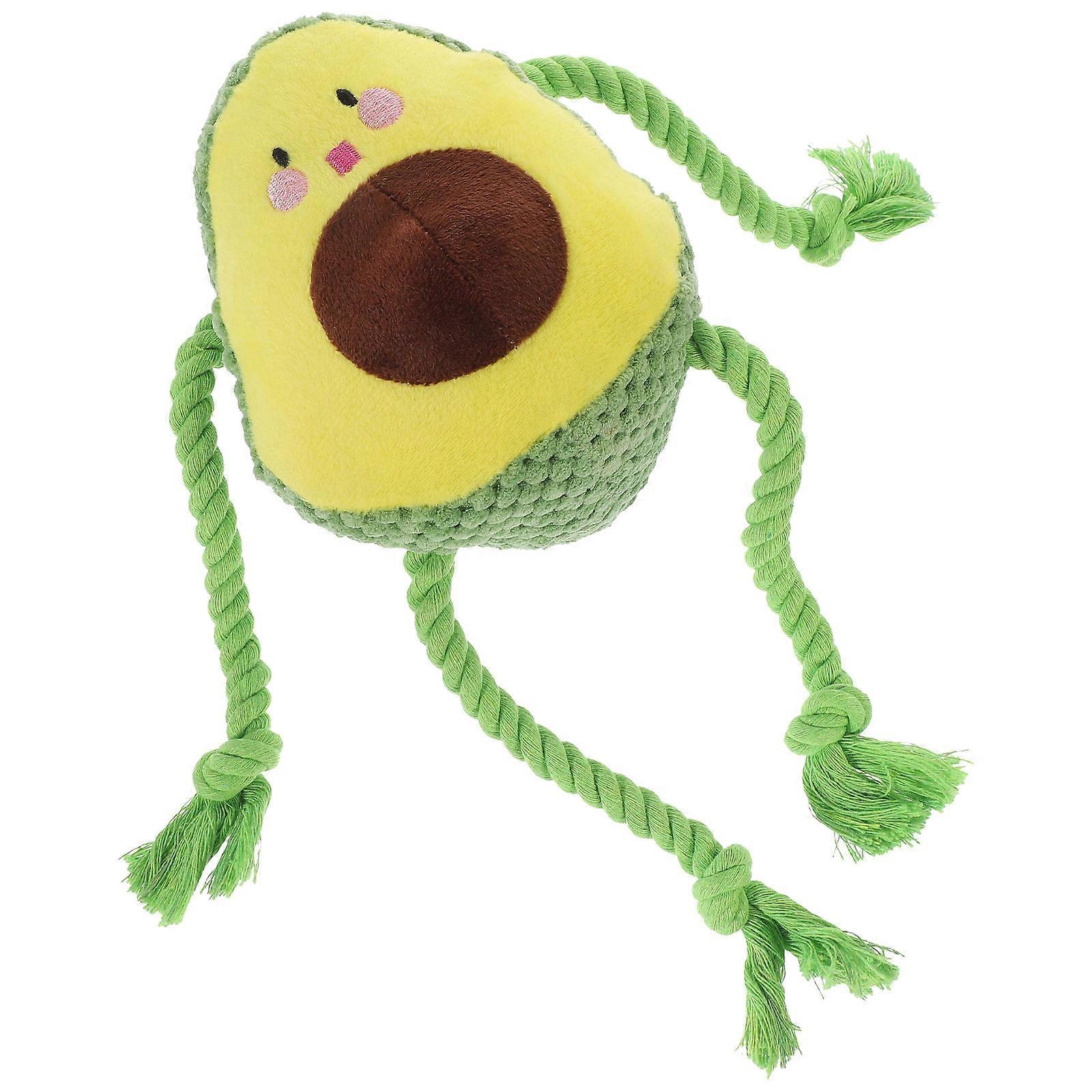 Squeaky Plush Pet Toy for Interactive Play with Rope 1 Piece
