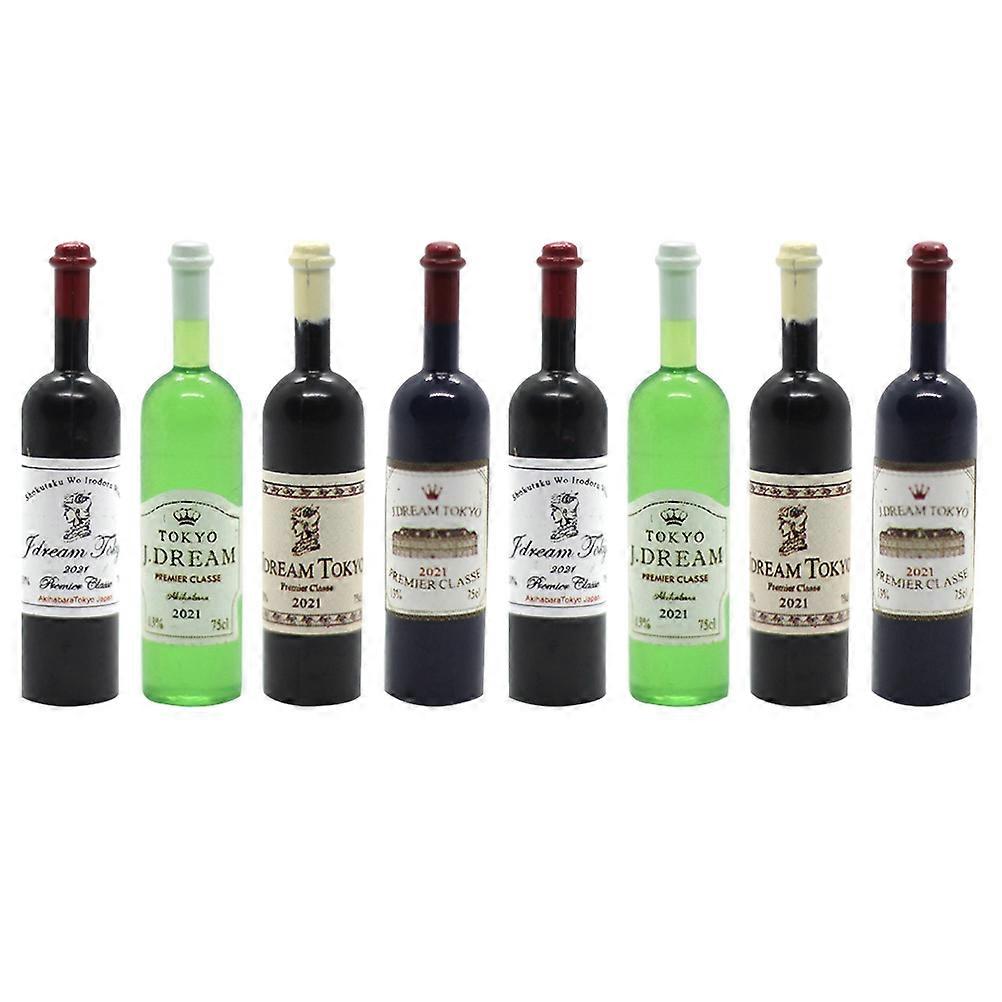 Mini Red Model for Decor 8Pcs Mixed Style