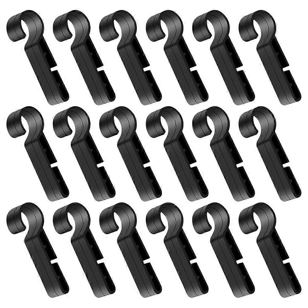 Headlamp Clips Hooks for Fastening 50Pcs Black Plastic Safety Fixing