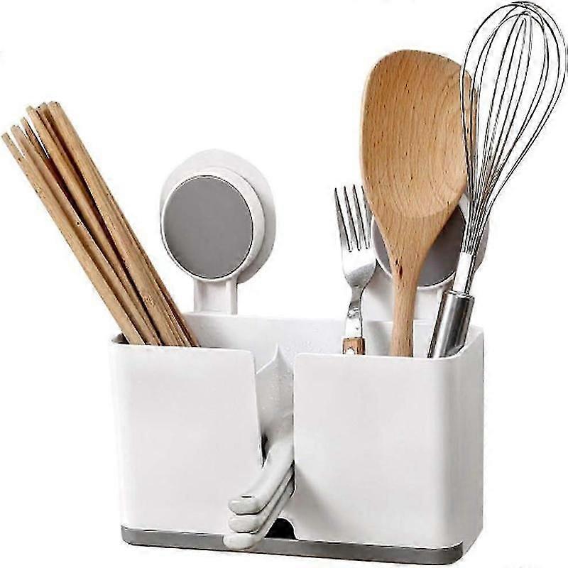 Kitchen spoon fork drying basket organizer