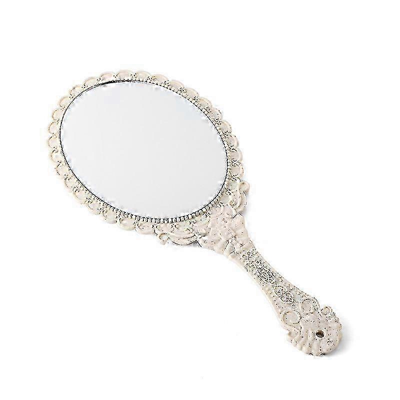 2025 Creative Vintage Pattern Makeup Mirror, Portable Lace Mirror, Handheld Mirror