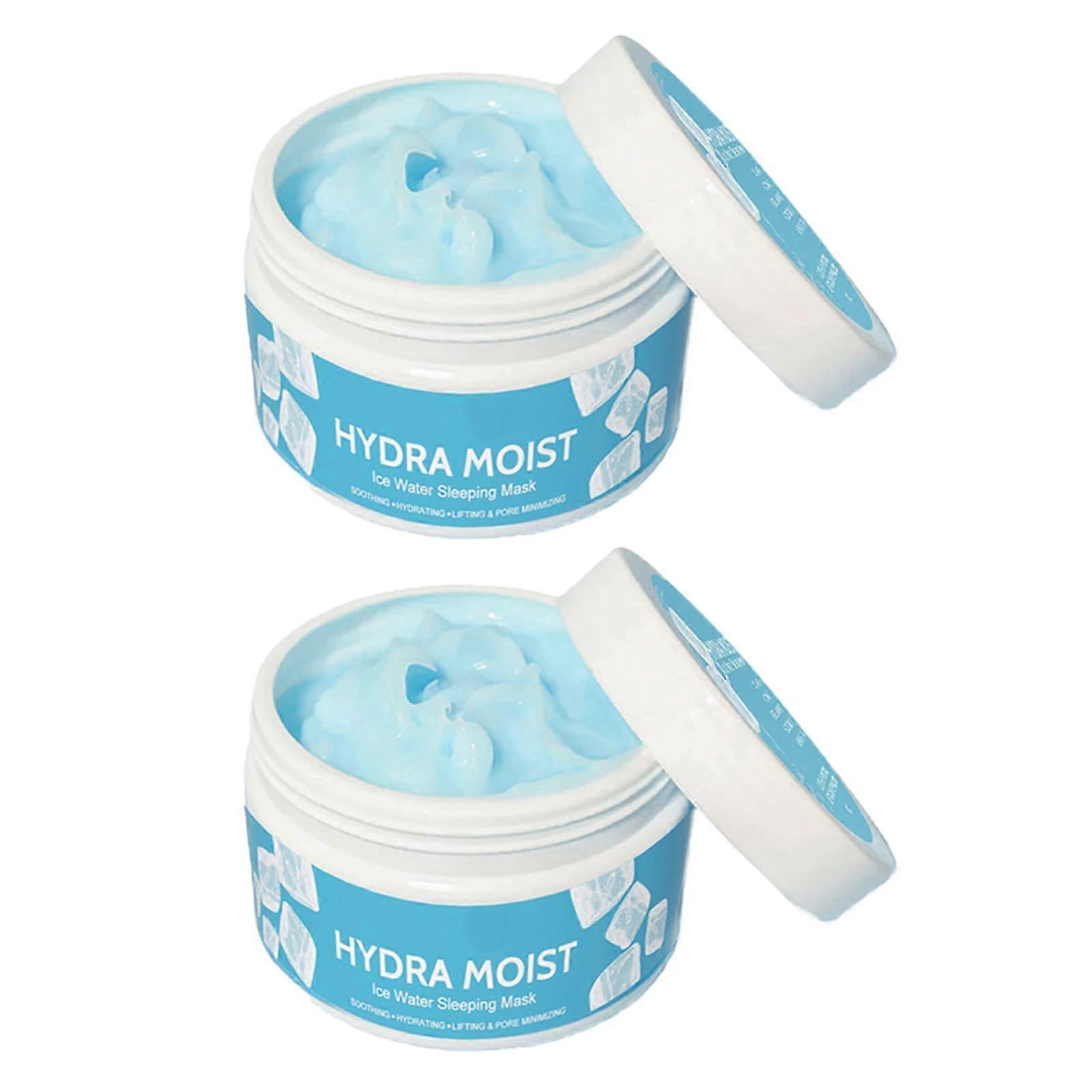 Hydrating Sleeping Mask 2pcs with Cooling Comfort and Deep Hydration for Overnight Moisture Lock