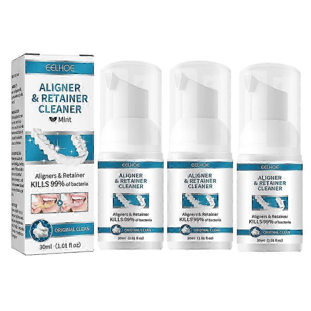 Denture Cleaner and Retainer Cleaner 30ml Spray, Quick Odor Removal, TravelFriendly Solution