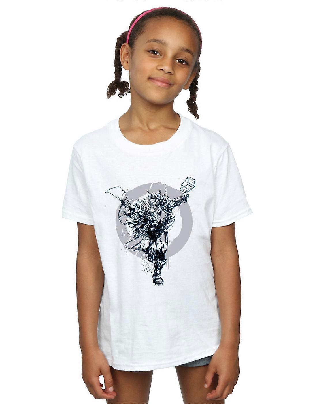 Camiseta de círculo de Thor Marvel meninas
