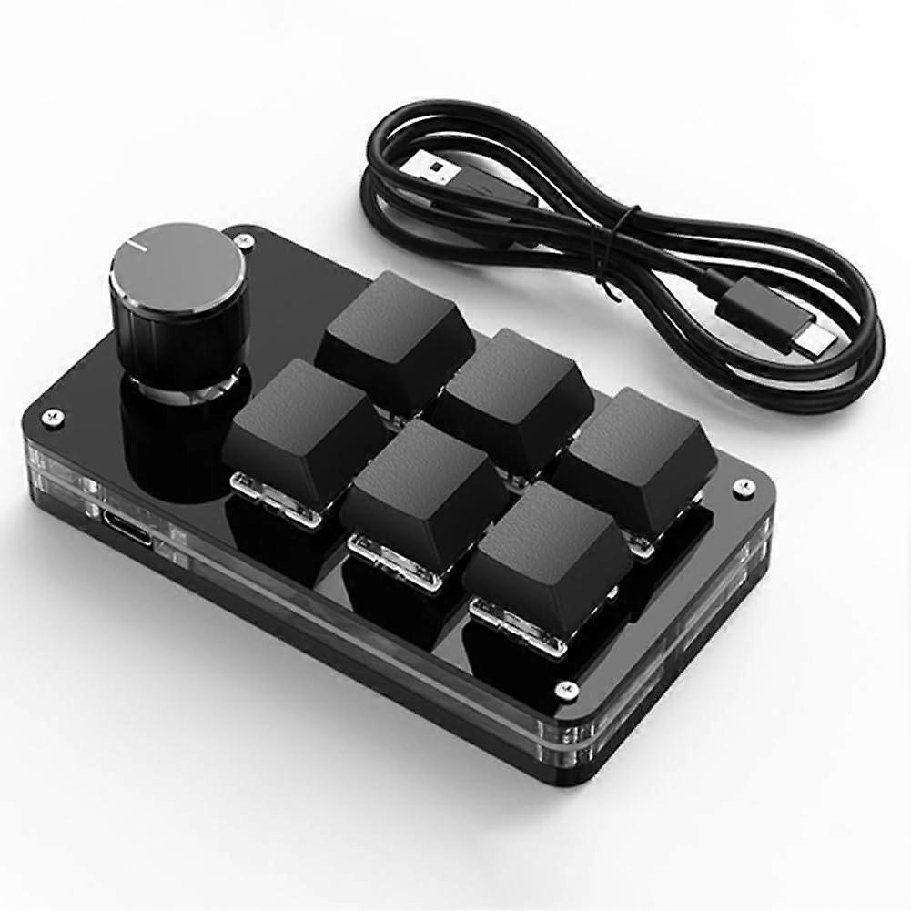 Macro Keypad 6Key Wired Programmable Shortcut Keyboard for Photoshop and Gaming