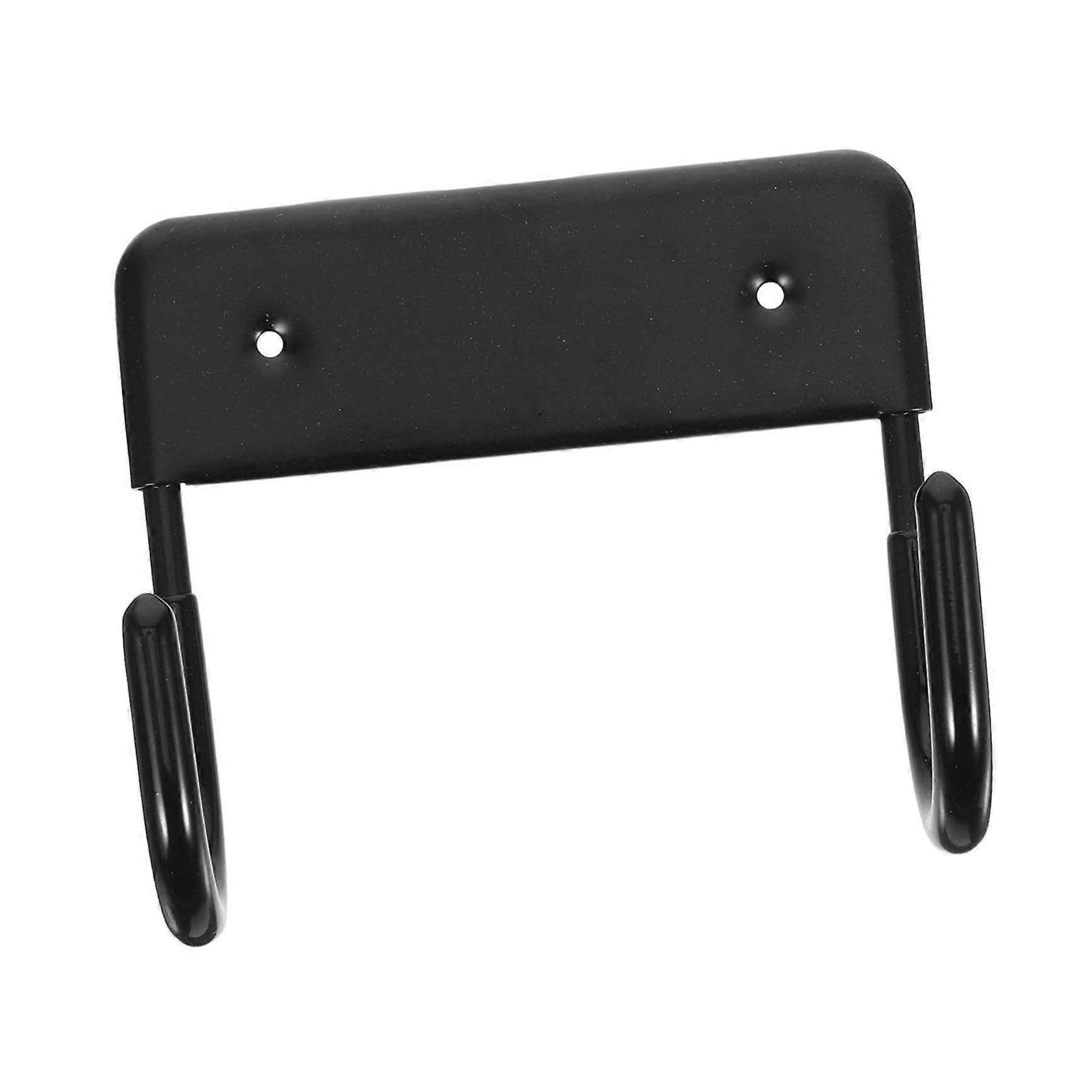 Heavy Duty Ironing Board Wall Mount with Hooks for Compact Space Saving Laundry Room Storage