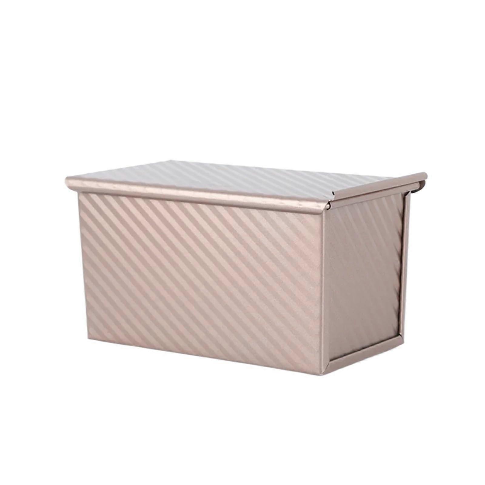 Nonstick Bread Loaf Pan with Lid, Aluminized Steel Rectangular Mold for Even Heat Homemade Baking