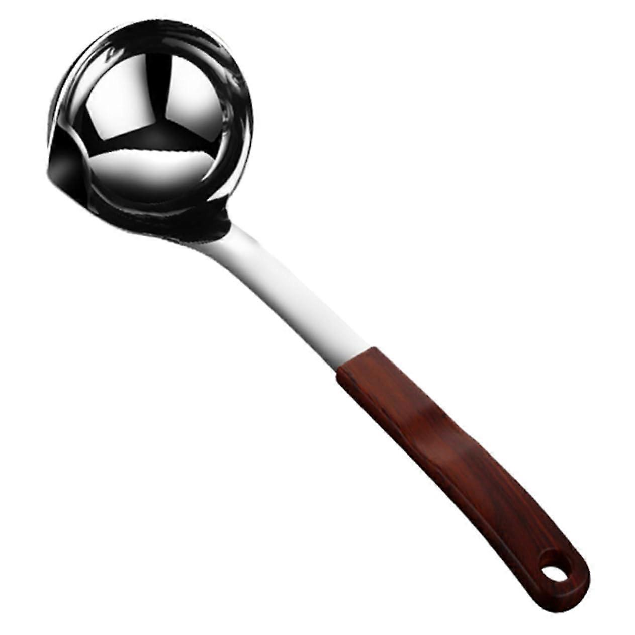 Oil Strainer Spoon with Long CoolTouch Handle for Hot Pot Grease Separator Dishwasher Safe