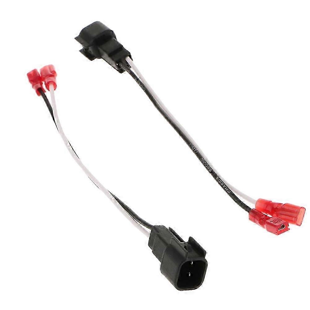 1 Pair Car Audio 2-Pin Plug Speaker Replacement Wiring Harness compatible Focus