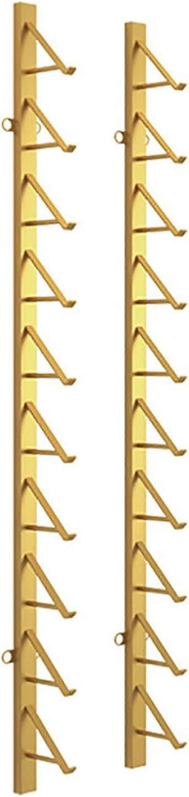 Wall Mounted Tile Display Rack 140cm Gold, Adjustable Ceramic Tile Holder for Showroom