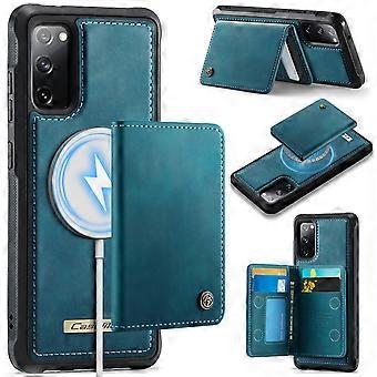 Compatible For Samsung Galaxy S20 FE 5G Magnetic Case CASEME ME80 Series Leather PC TPU Phone Cover with Detachable Wallet