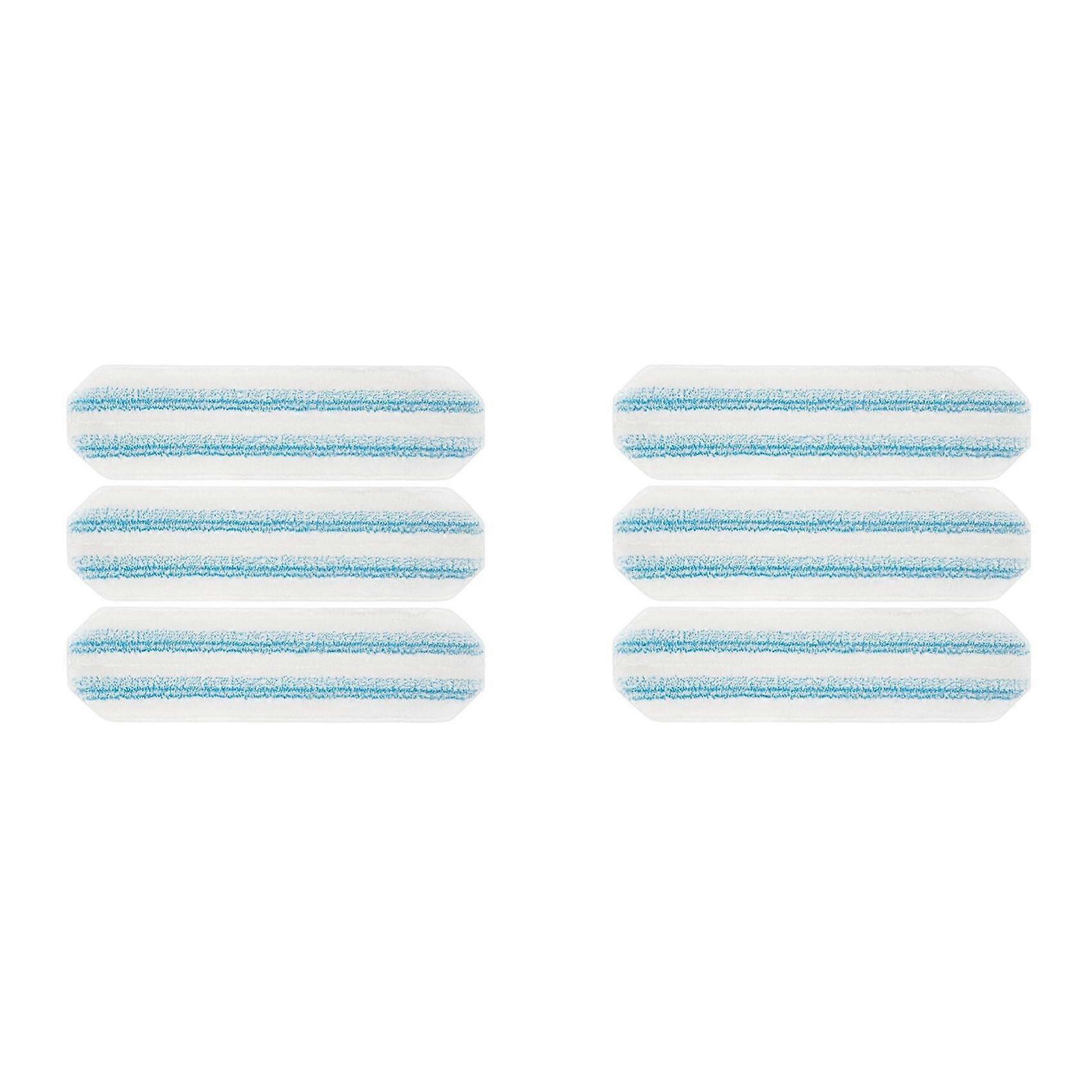 6 Pack Microfiber Mop Cloths Replacement for Vileda H2PrO and O-Cedar H2PrO Flat Mop Replacement Parts