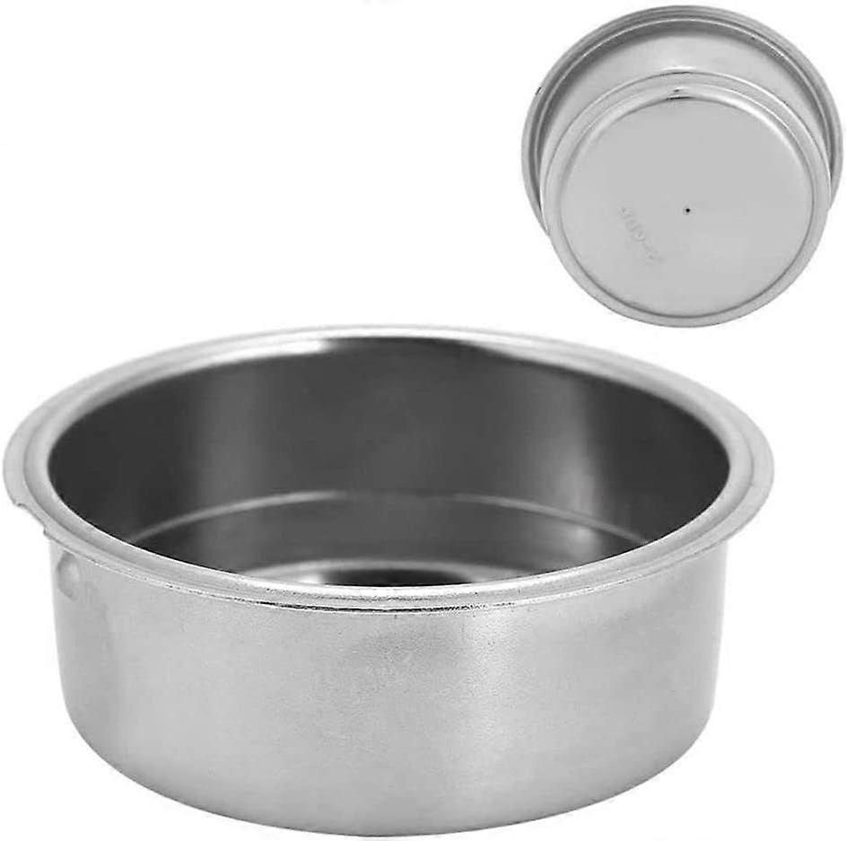 Coffee Filter Bowl, Stainless Steel Coffee Filter, 51mm Double Layer Pressurized