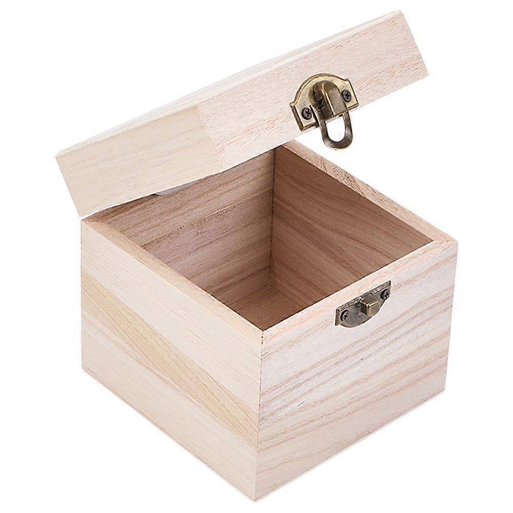 Wooden box Square 10x9.8x9.8cm