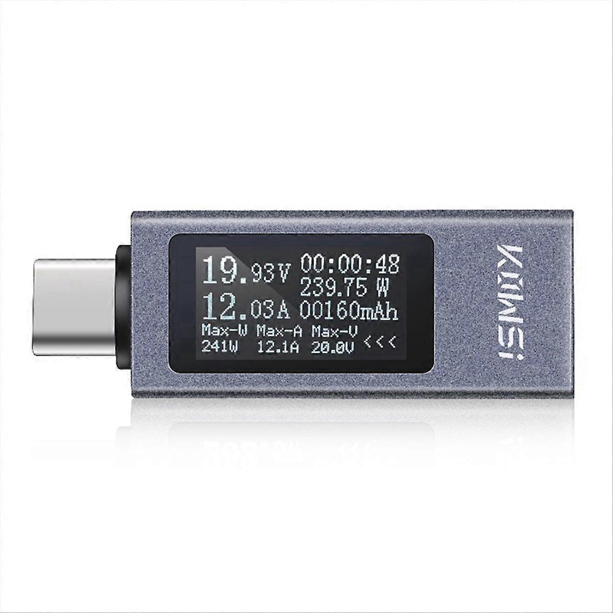  Type-C Multi-function Digital Display Ammeter Tester