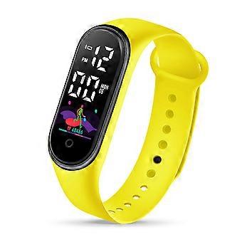 Digitaal sporthorloge voor kinderen met LED-display en verstelbare siliconen band voor dagelijks gebruik.